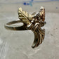 Black Hills Gold ring Angel band size 7 sterling silver women