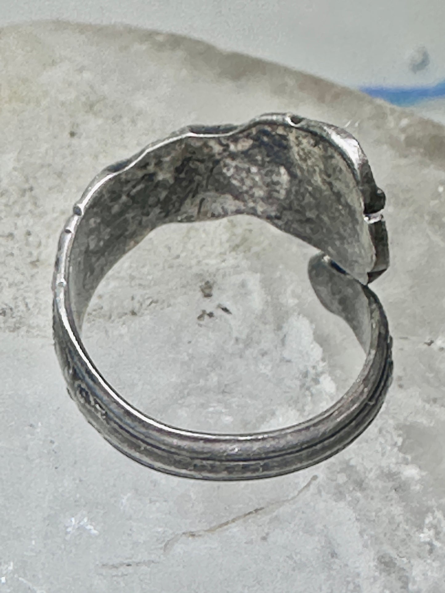 Gorham spoon ring Buttercup flower Band Floral pinky size 4 sterling silver women girl