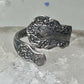 Gorham spoon ring Buttercup flower Band Floral pinky size 4 sterling silver women girl