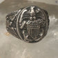 Eagle ring USA band band Size 5.75 sterling silver women men