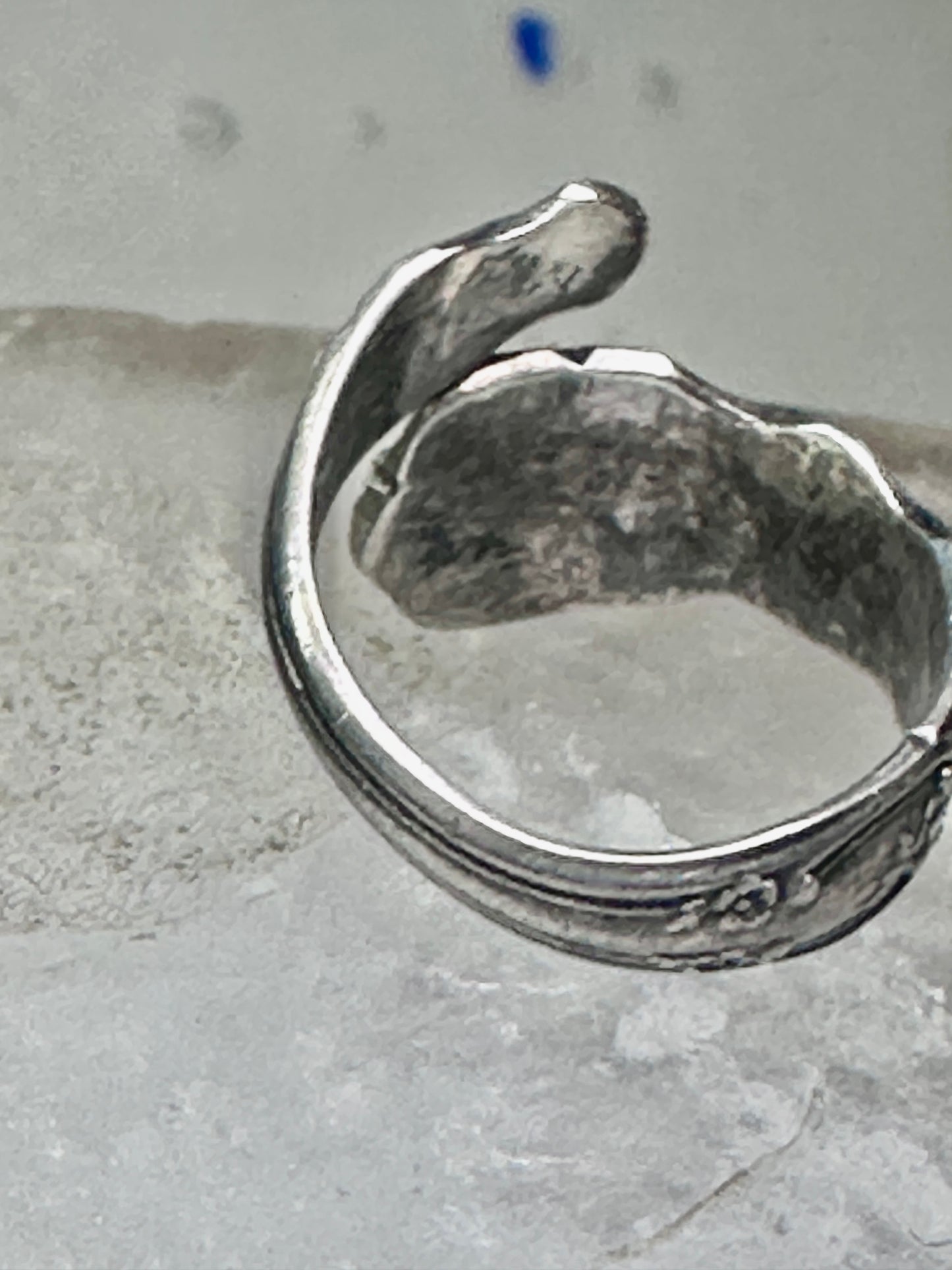 Gorham spoon ring Buttercup flower Band Floral pinky size 4 sterling silver women girl