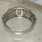 Larimar ring size 7 mop mother of pearl  sterling silver band women