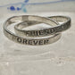 Forever Friends ring rolling band size 7.25 sterling silver women girls