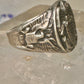 Eagle ring USA band band Size 5.75 sterling silver women men