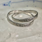 Forever Friends ring rolling band size 7.25 sterling silver women girls
