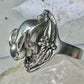 Rabbit Ring Bunny Band Floral Field size 9 sterling silver women girls