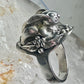 Rabbit Ring Bunny Band Floral Field size 9 sterling silver women girls