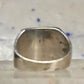 Vintage Mexico Sterling Silver Malachite Azurite Inlay Signet Ring Size 11 14.4g 925