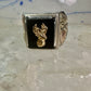 Deer ring Black Hills Gold size 10 sterling silver women men