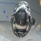 Rabbit Ring Bunny Band Floral Field size 9 sterling silver women girls
