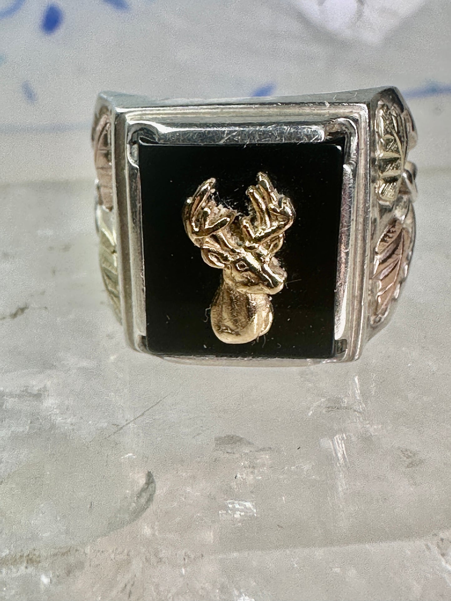 Deer ring Black Hills Gold size 10 sterling silver women men