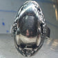 Rabbit Ring Bunny Band Floral Field size 9 sterling silver women girls