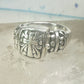 Cross poison ring Religious Christian size 6 sterling silver women girls