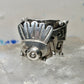 Poison ring sterling silver size 8 adj Mexico Aztec Mayan size 8 women