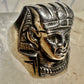 King Tut ring Egyptian Pharaoh Face band size 6 sterling silver women men
