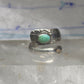 Vintage Towle Sterling Silver Candlelight Turquoise Spoon Ring Size 6 6.1g 925