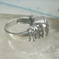 Cross poison ring Religious Christian size 6 sterling silver women girls