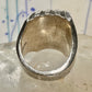 King Tut ring Egyptian Pharaoh Face band size 6 sterling silver women men