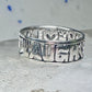 Love Laugh Live Ring Vintage Band size 6.75 sterling silver women girls