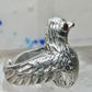 Bird ring sterling silver size 6 adj open band Peace dove women