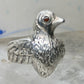 Bird ring sterling silver size 6 adj open band Peace dove women