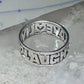 Love Laugh Live Ring Vintage Band size 6.75 sterling silver women girls