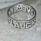 Love Laugh Live Ring Vintage Band size 6.75 sterling silver women girls
