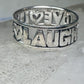 Love Laugh Live Ring Vintage Band size 6.75 sterling silver women girls