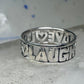 Love Laugh Live Ring Vintage Band size 6.75 sterling silver women girls