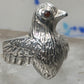 Bird ring sterling silver size 6 adj open band Peace dove women