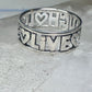 Love Laugh Live Ring Vintage Band size 6.75 sterling silver women girls