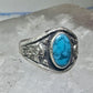 Navajo Phoenix Bell trading Ring Turquoise Band size 5.75 sterling silver women girls