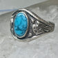Navajo Phoenix Bell trading Ring Turquoise Band size 5.75 sterling silver women girls