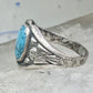 Navajo Phoenix Bell trading Ring Turquoise Band size 5.75 sterling silver women girls