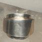 Vintage Mexico Sterling Silver Modernist Bypass Ribbon Wrap Ring Size 6.75 11.9g 925