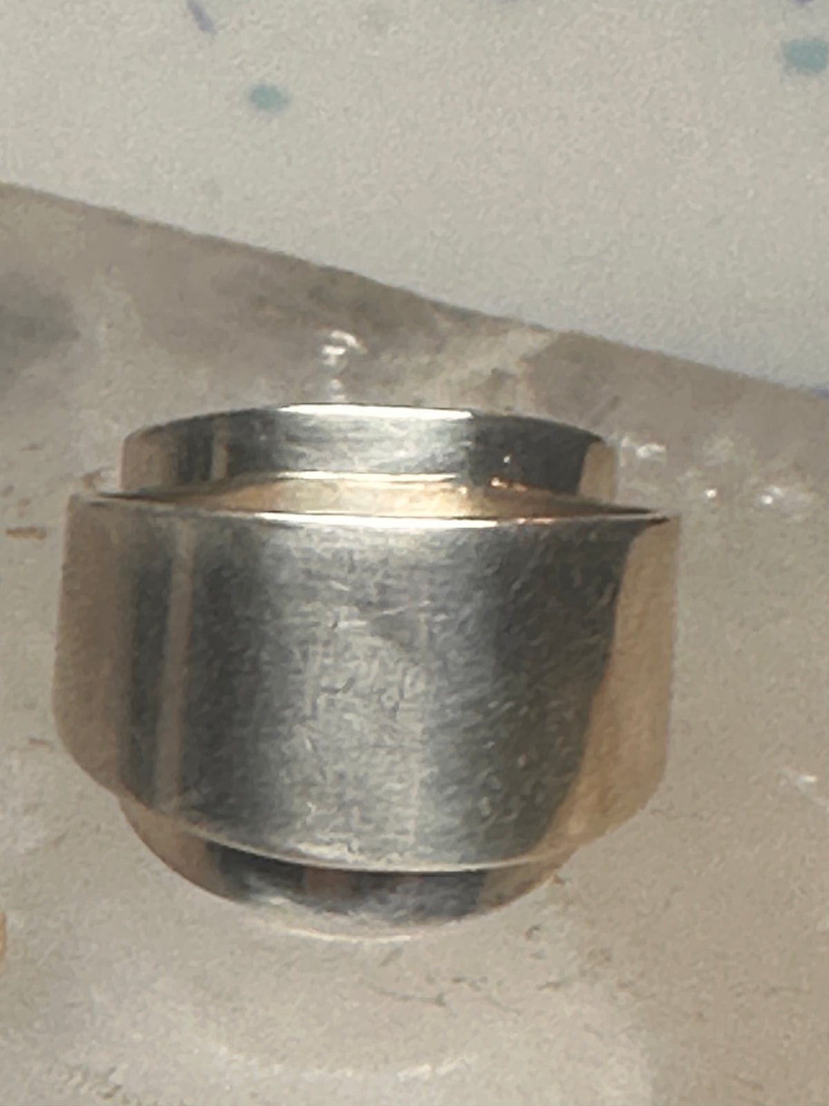 Vintage Mexico Sterling Silver Modernist Bypass Ribbon Wrap Ring Size 6.75 11.9g 925