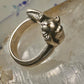 James Yesberger cat ring sleeping kitten band Size 5.75 sterling silver women