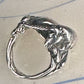 Unicorn ring horse band artisan size 4 sterling silver women