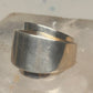 Vintage Mexico Sterling Silver Modernist Bypass Ribbon Wrap Ring Size 6.75 11.9g 925