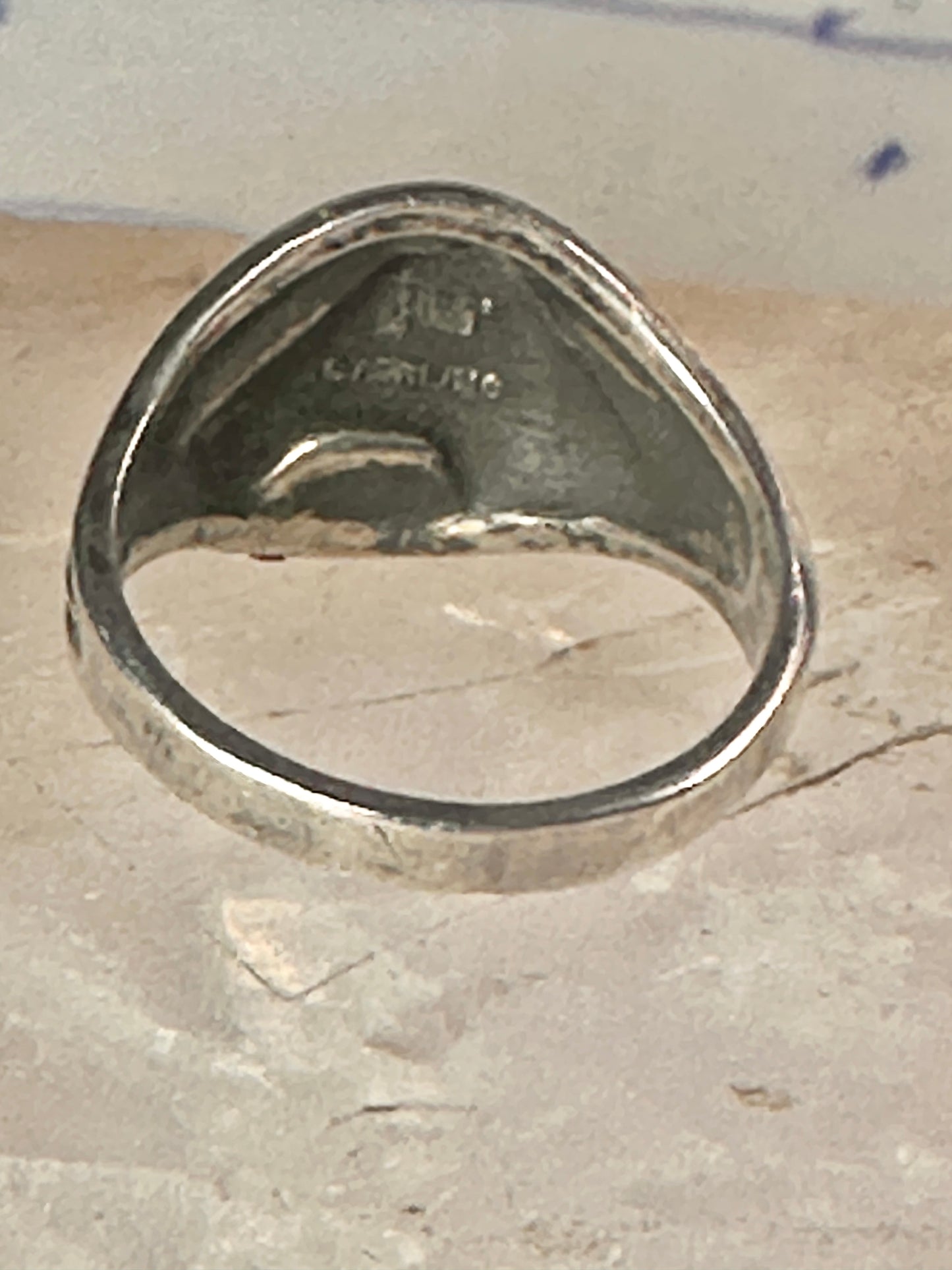 Horse ring size 6.75 cowgirl band by Bell sterling silver women