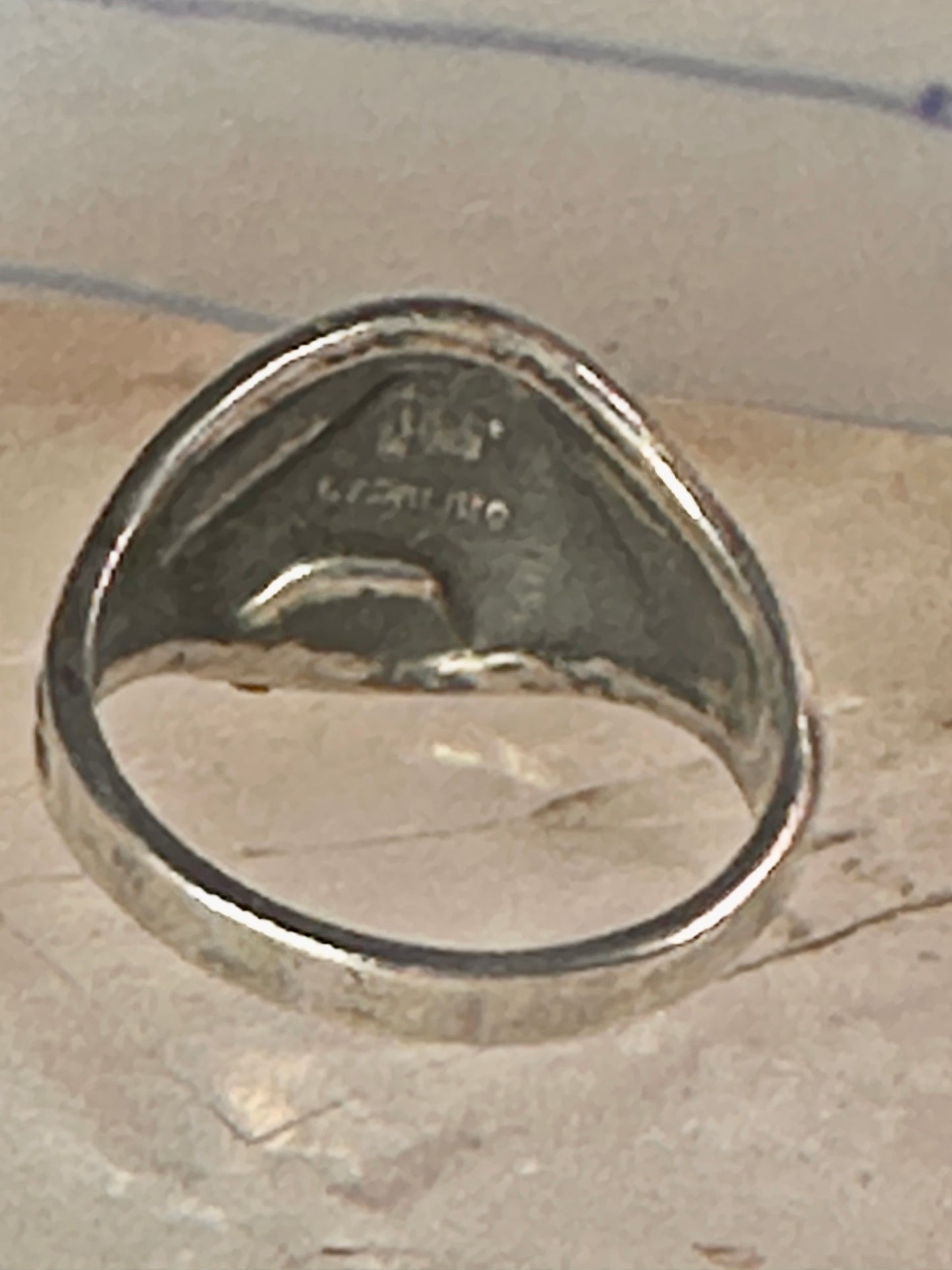 Horse ring size 6.75 cowgirl band by Bell sterling silver women