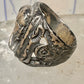 Native American face old ring size 7 sterling silver women men signed sterling hard to read
