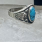 Navajo Phoenix Bell trading Ring Turquoise Band size 5.75 sterling silver women girls