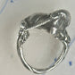 Unicorn ring horse band artisan size 4 sterling silver women
