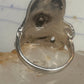 Vintage Sterling Silver Flowing Hair Art Nouveau Lady Face Ring Size 6.75 11.9g 925