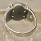 Black Hills Gold ring eagle leaves onyx band Size 10.2 sterling silver women men