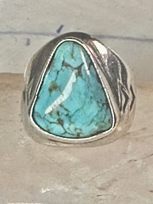 Navajo ring turquoise size 8.75  sterling silver women men