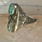 Navajo ring turquoise stampings size 14 sterling silver women men