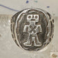 Mudman ring Navajo crossed arrows figurative Kachina size 9 sterling silver women men