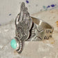 Bear ring Footprint track Navajo Running Bear band figurative size 6.50 sterling silver women men